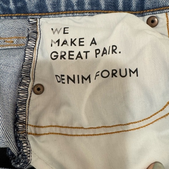 Denim Forum women’s jeans The Yoko High Rise Slim 28L size 27 - Picture 9 of 16